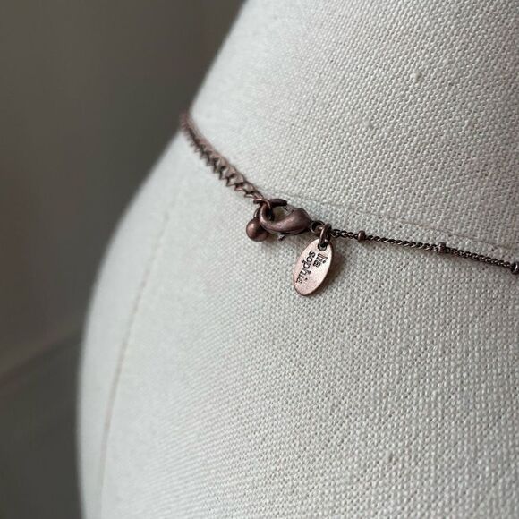 Demure Retired Lia Sophia Necklace Copper Grey - Picture 4 of 4
